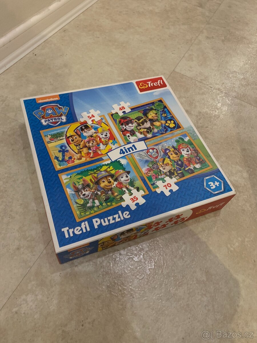 Puzzle tlapková patrola 4v1 - 2