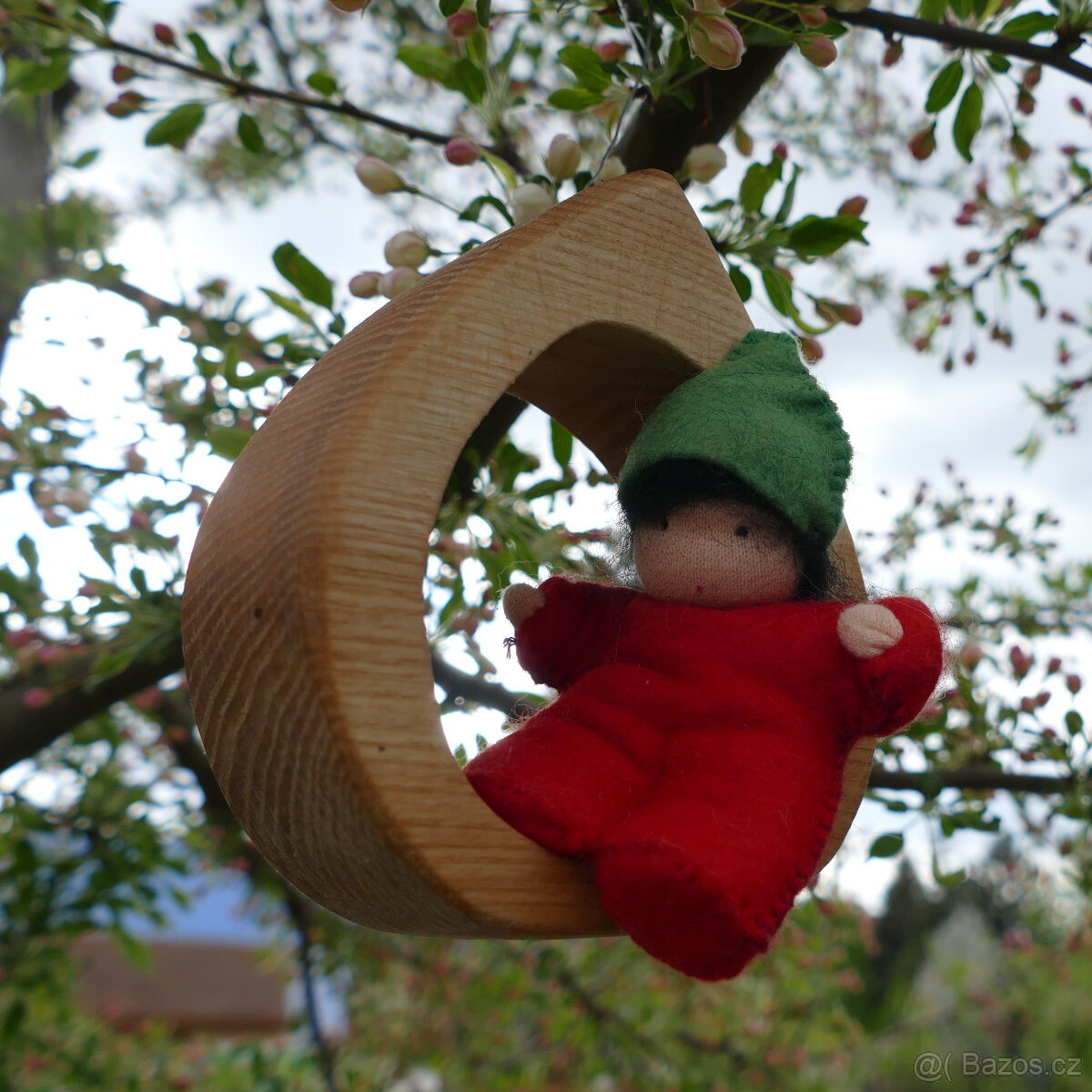 dřevěné dekorace- domečky - 2