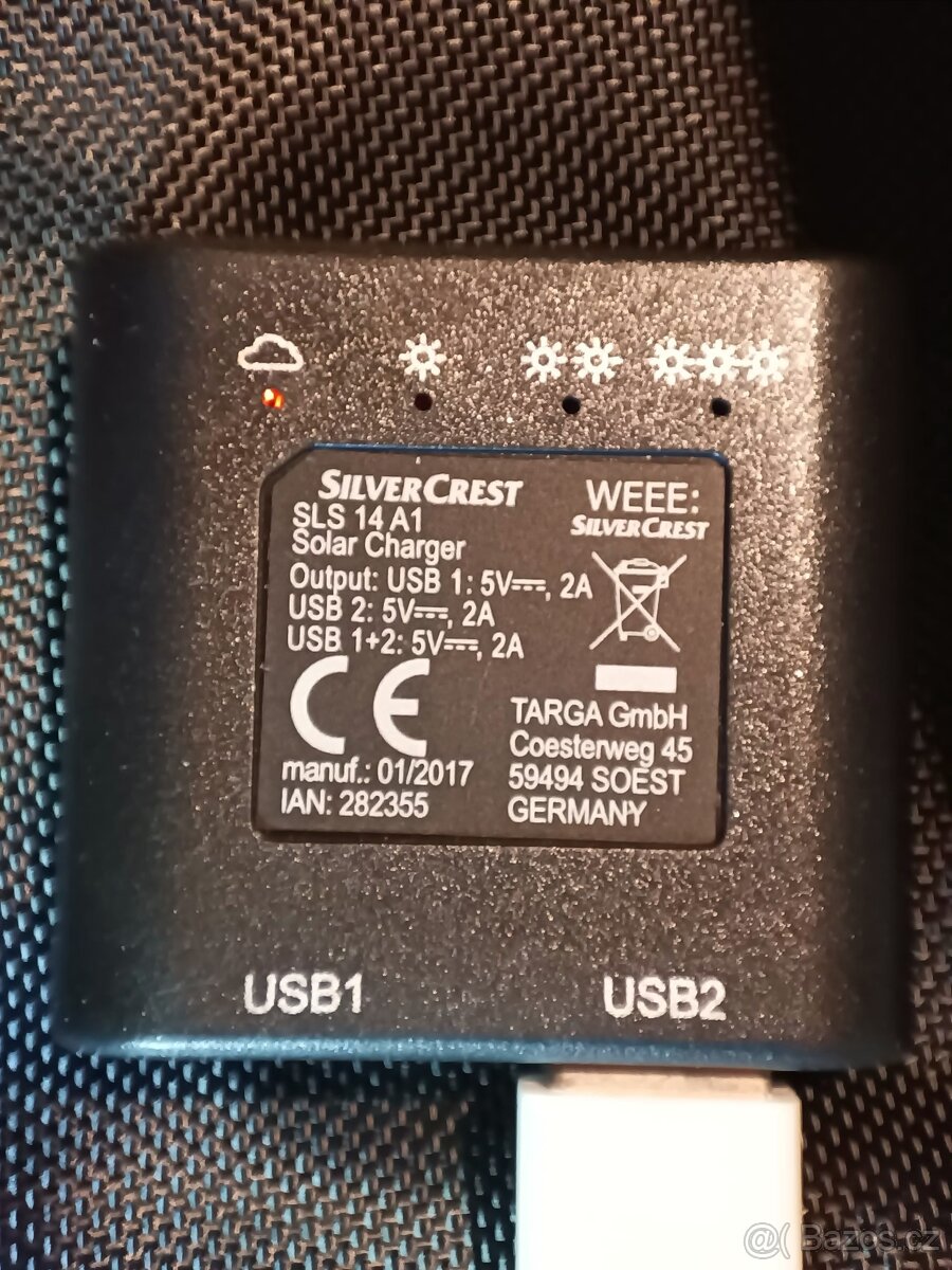 Silvercrest solární panel USB nabíječka SLS 14 A1 - 2