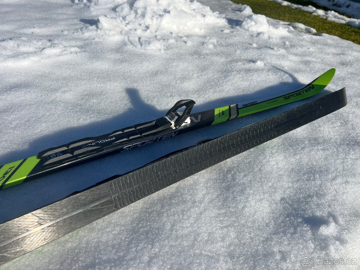 Juniorské dětské běžky SPORTEN se šupinami vel. 130 cm - 2