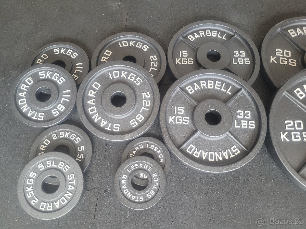 Posilovací kotouče olympijské litinové - 2