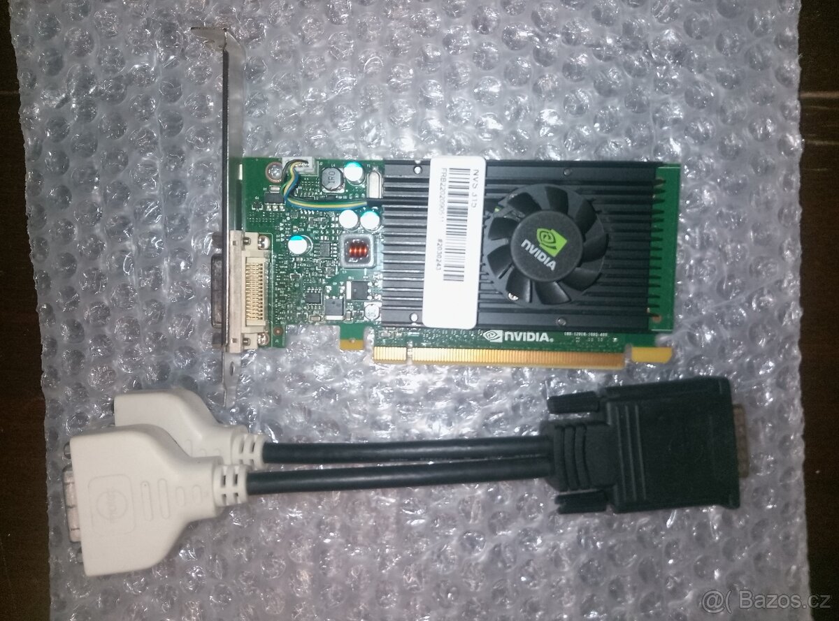 Nvidia NVS 315 1GB + AMD Radeon HD 7450 1GB + DMS-59 redukce - 2