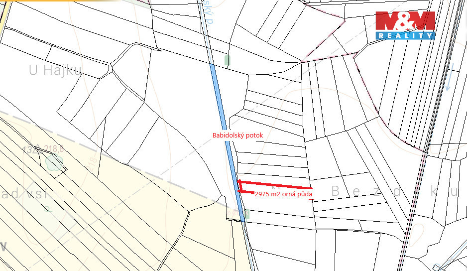 Prodej, pole, 2975 m2, Kladruby nad Labem - 2
