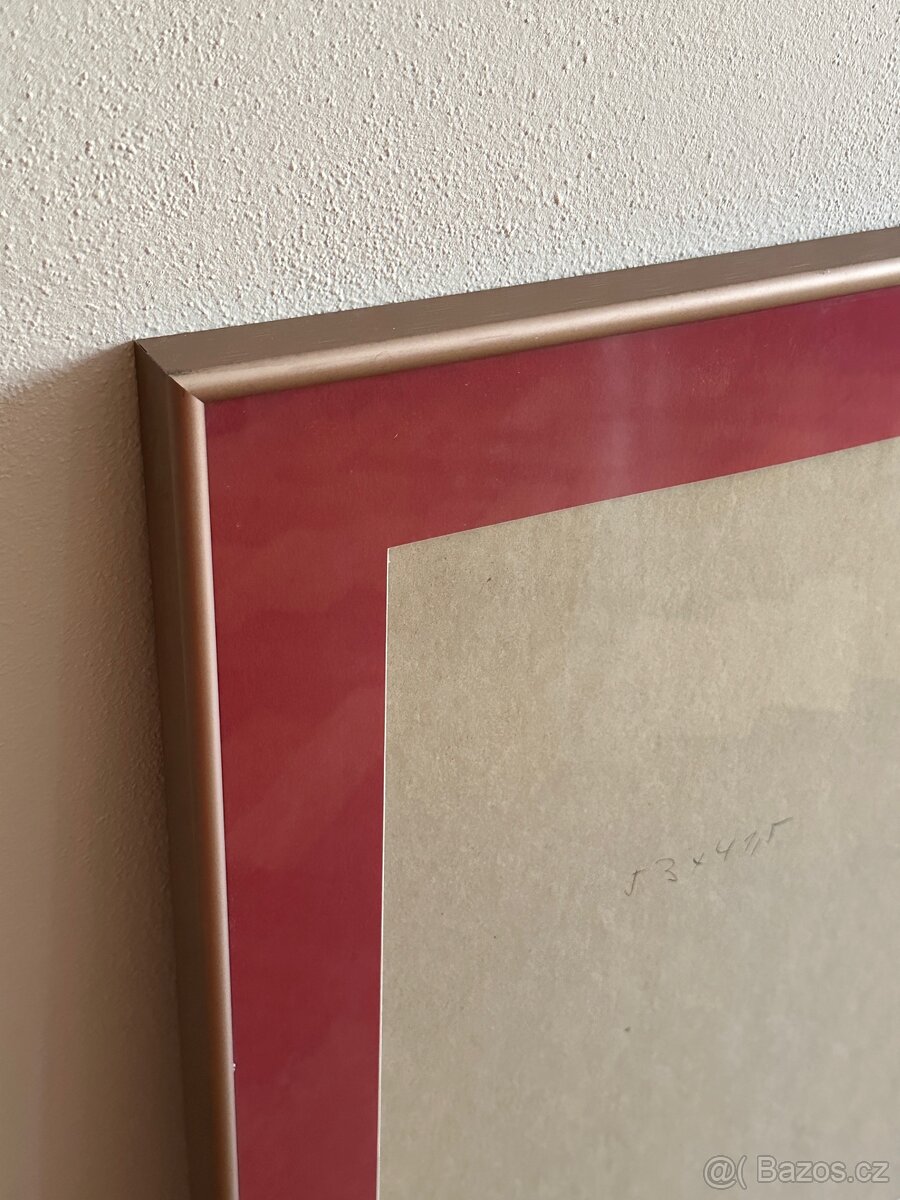Kovový rám obrazu s paspartou - 2