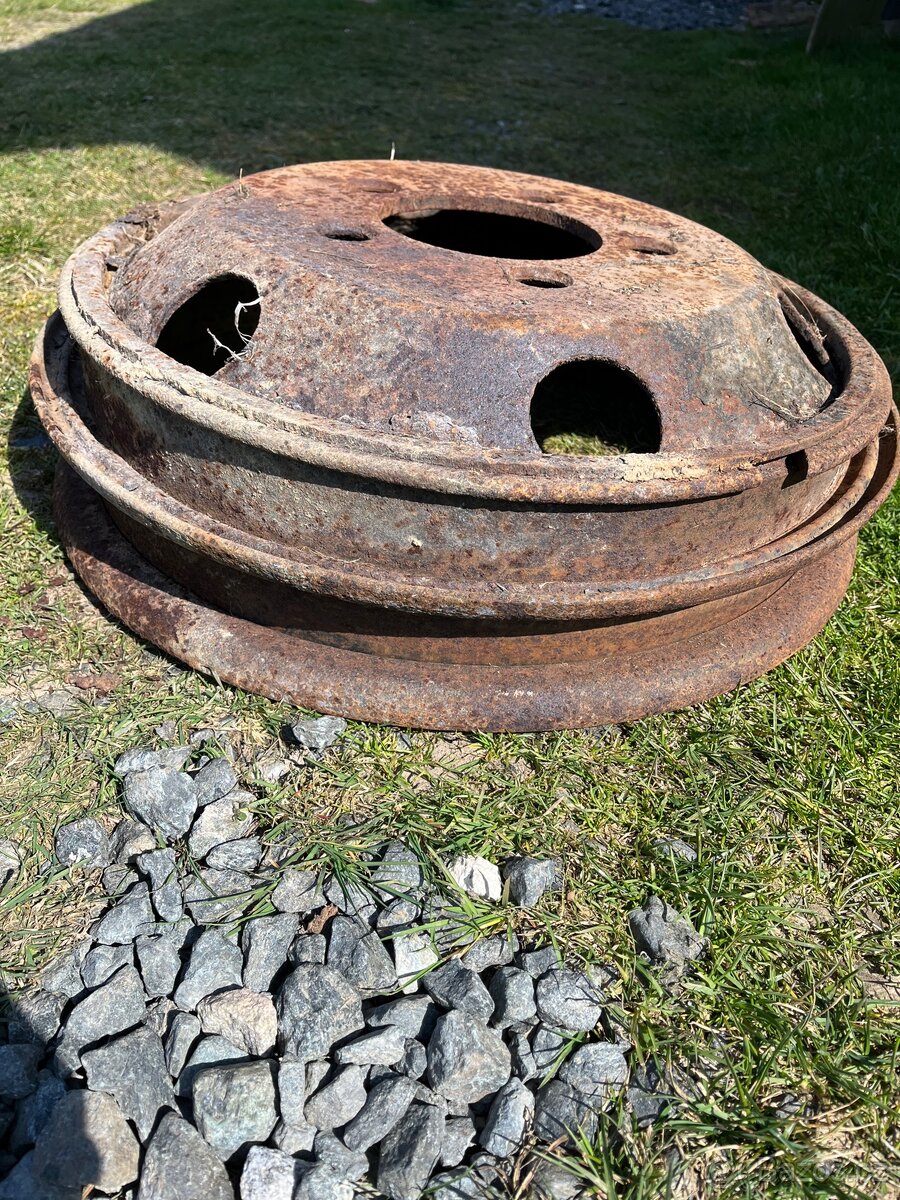 Starý disk 55cm, rozteč 19,5cm, 5 děr - 2