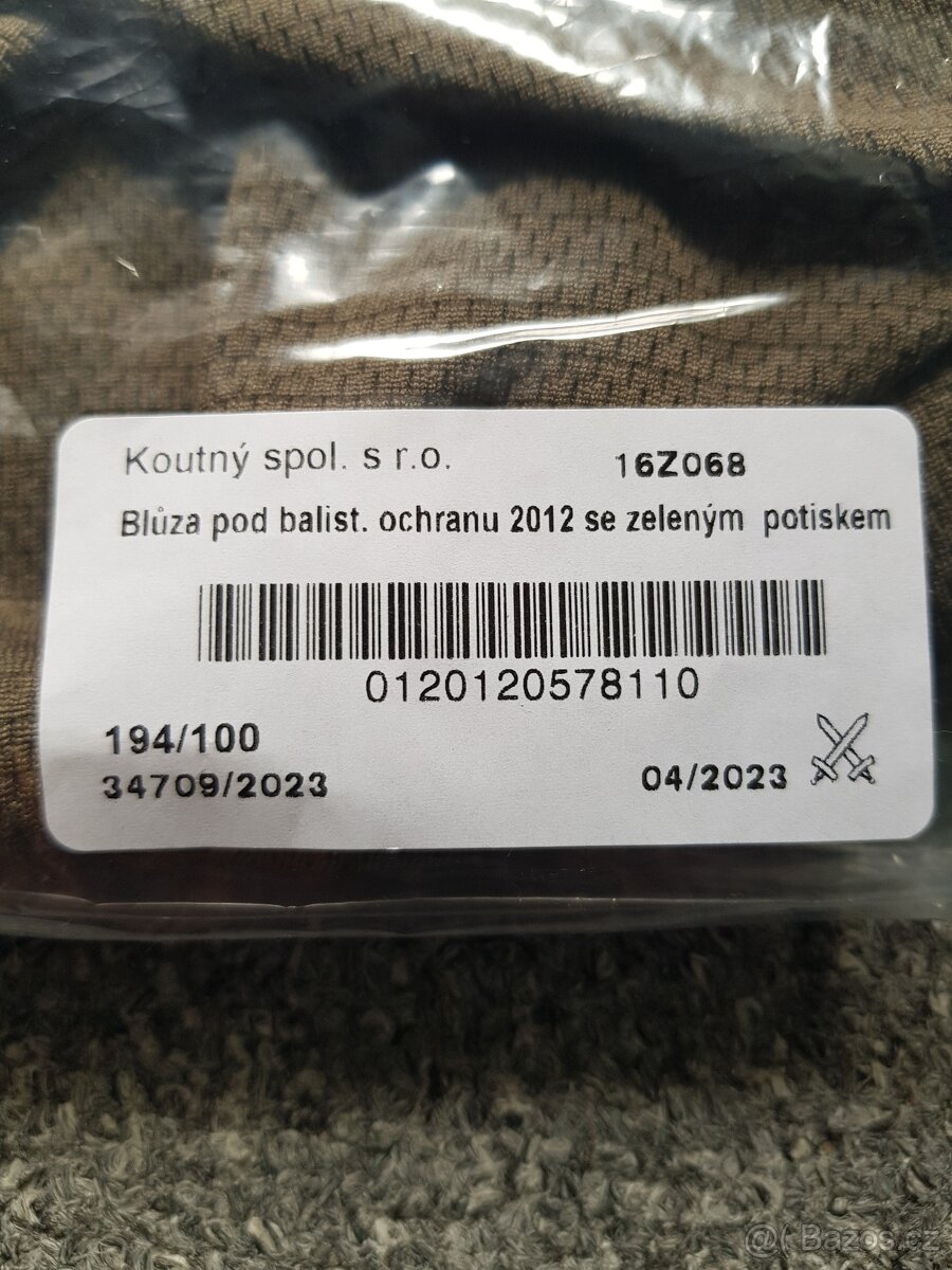 Blůza AČR UBACS Rip-Stop vz.95 vel. 194/100, NOVÉ - 2