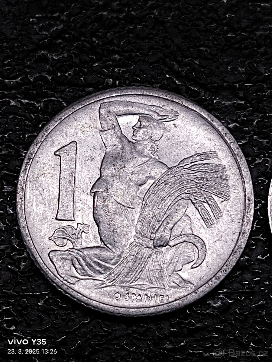 4x 1 koruna Československo 1950 - 1953 R - 2