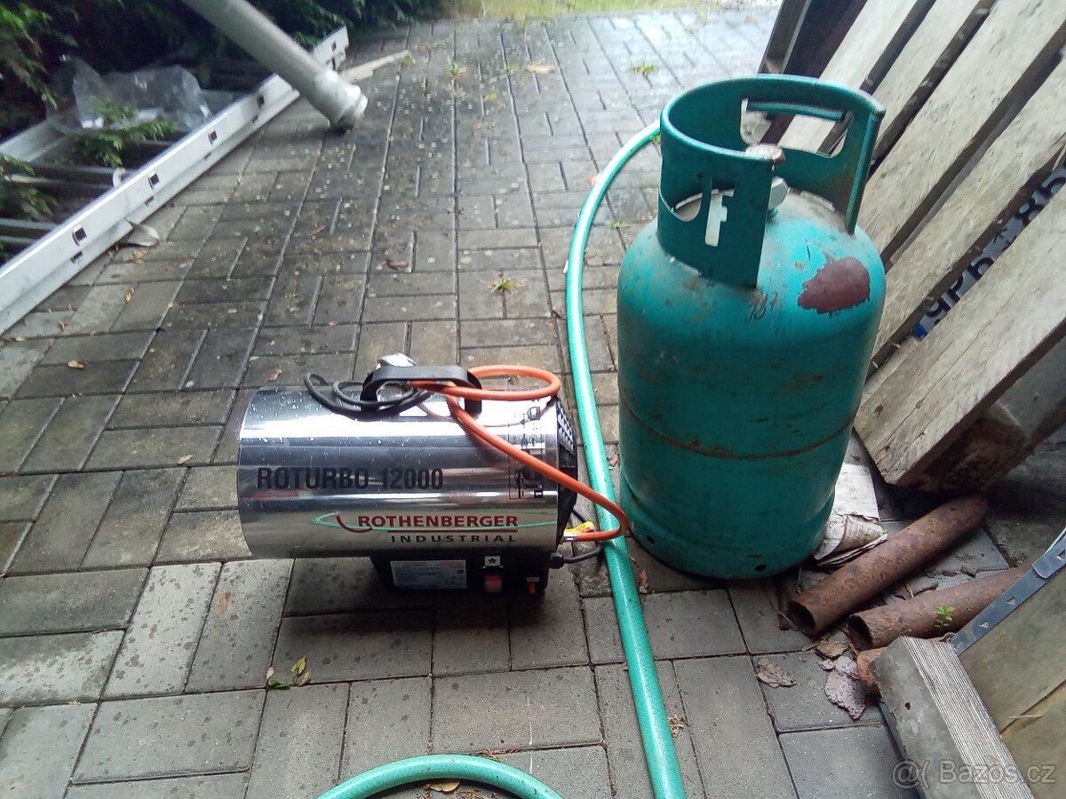 Plynové topidlo s PB lahvi - 2