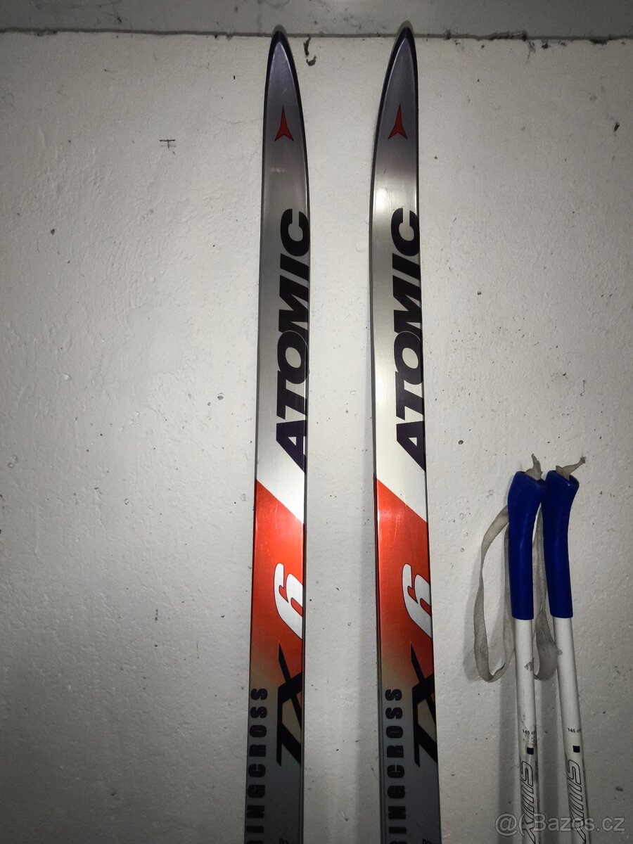 sada běžky Atomic+ hůlky Swix + boty Madshus - 2