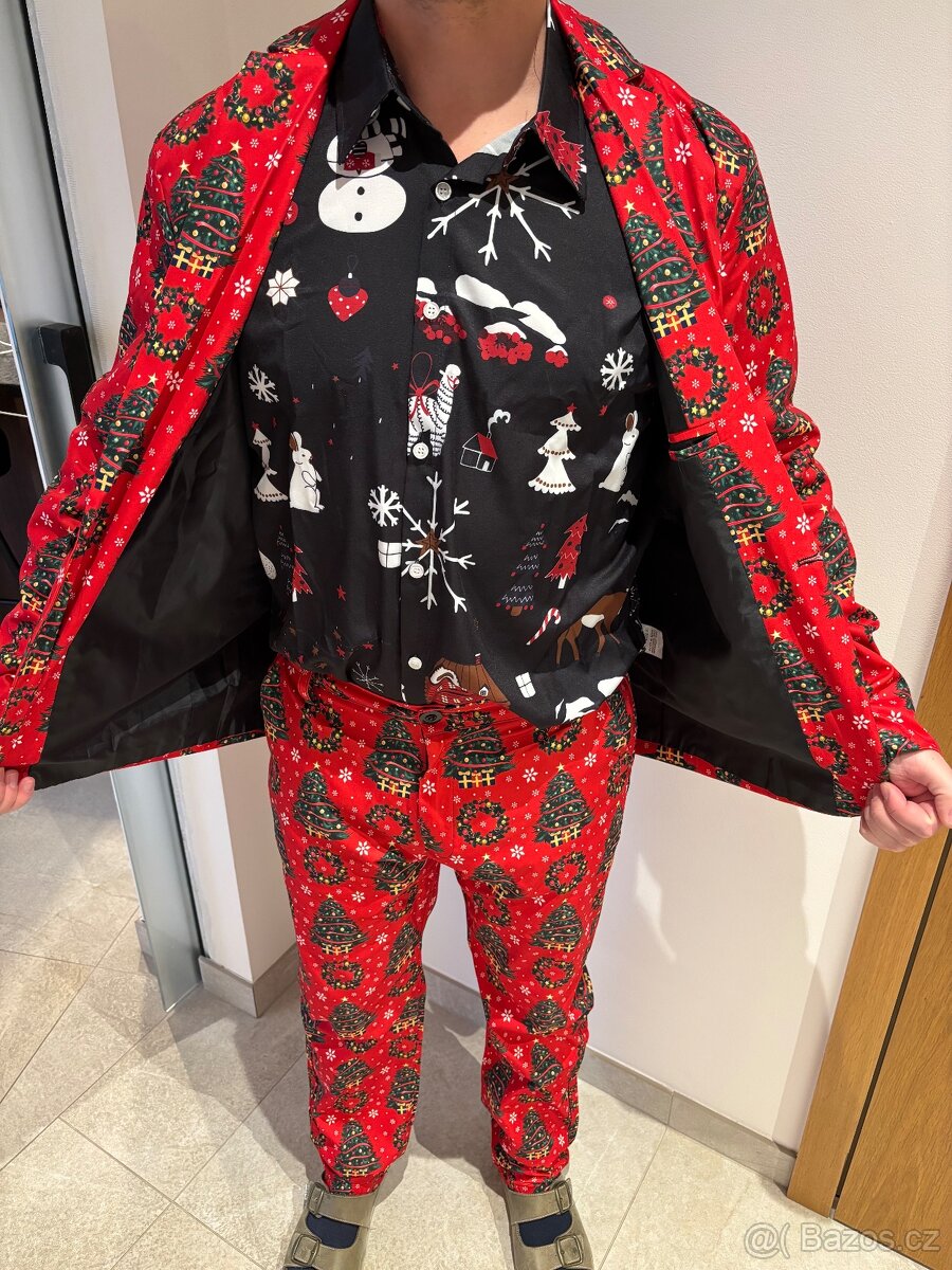 Vánoční oblek s košilí - 2