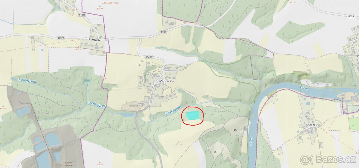 Prodám pozemky v katastrálním území Zahorčice u Vrábče - 2