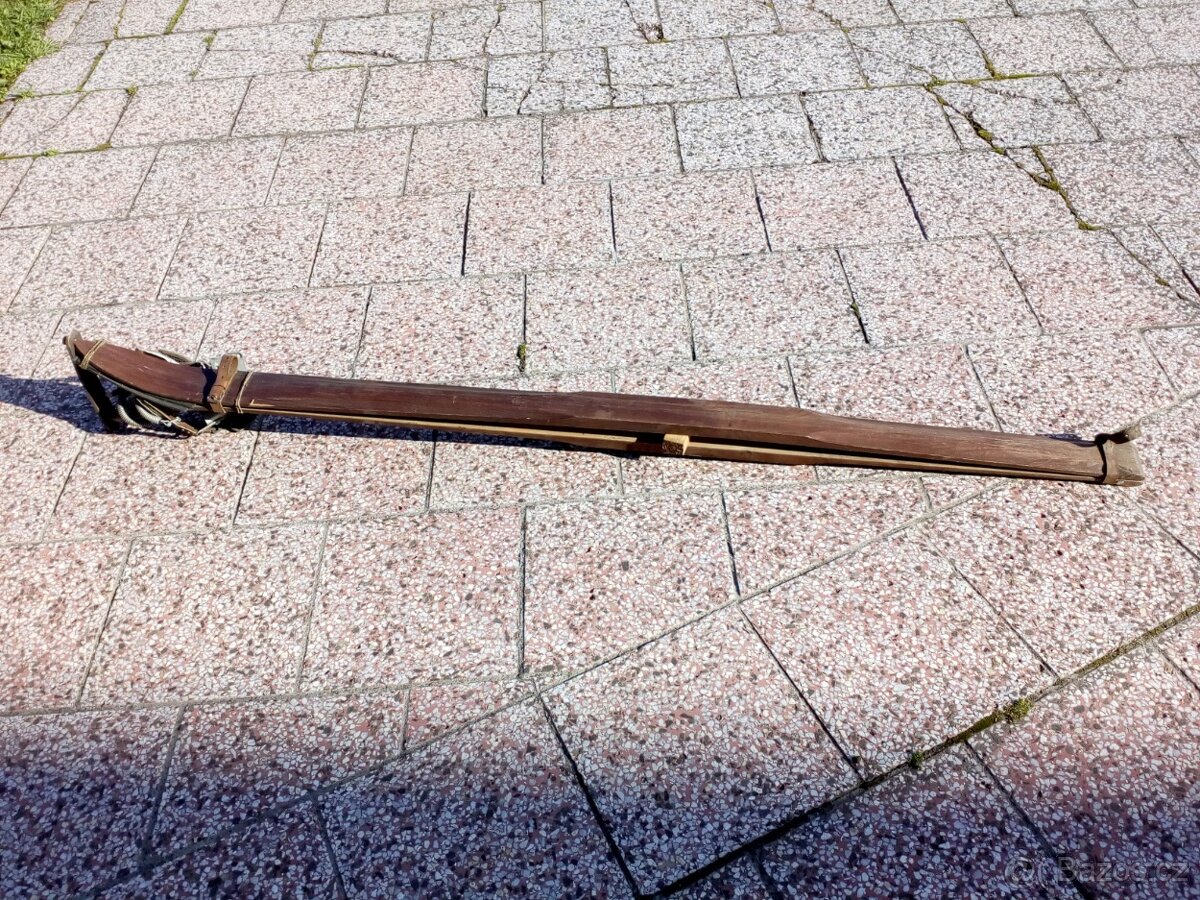 prodám staré historické lyže - 2