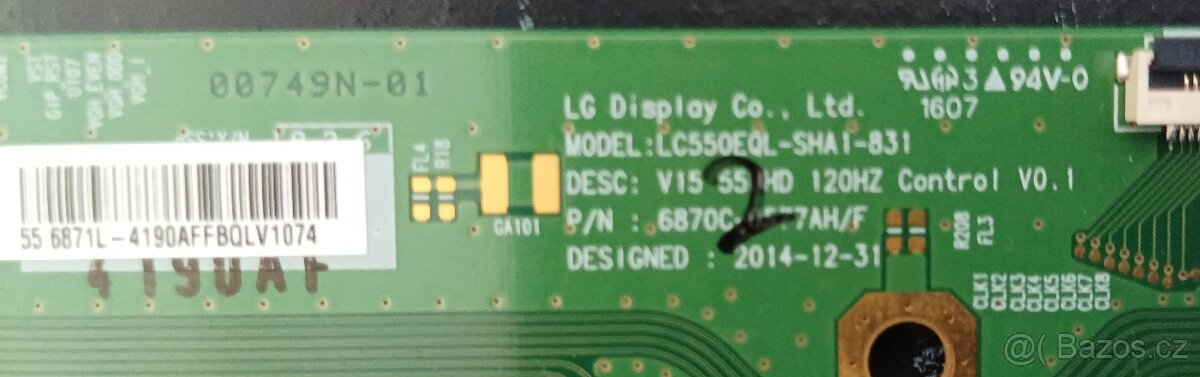 LC550EQL-SHA1-831 6870C-0577AH/F Philips 55PUS6561/12 - 2