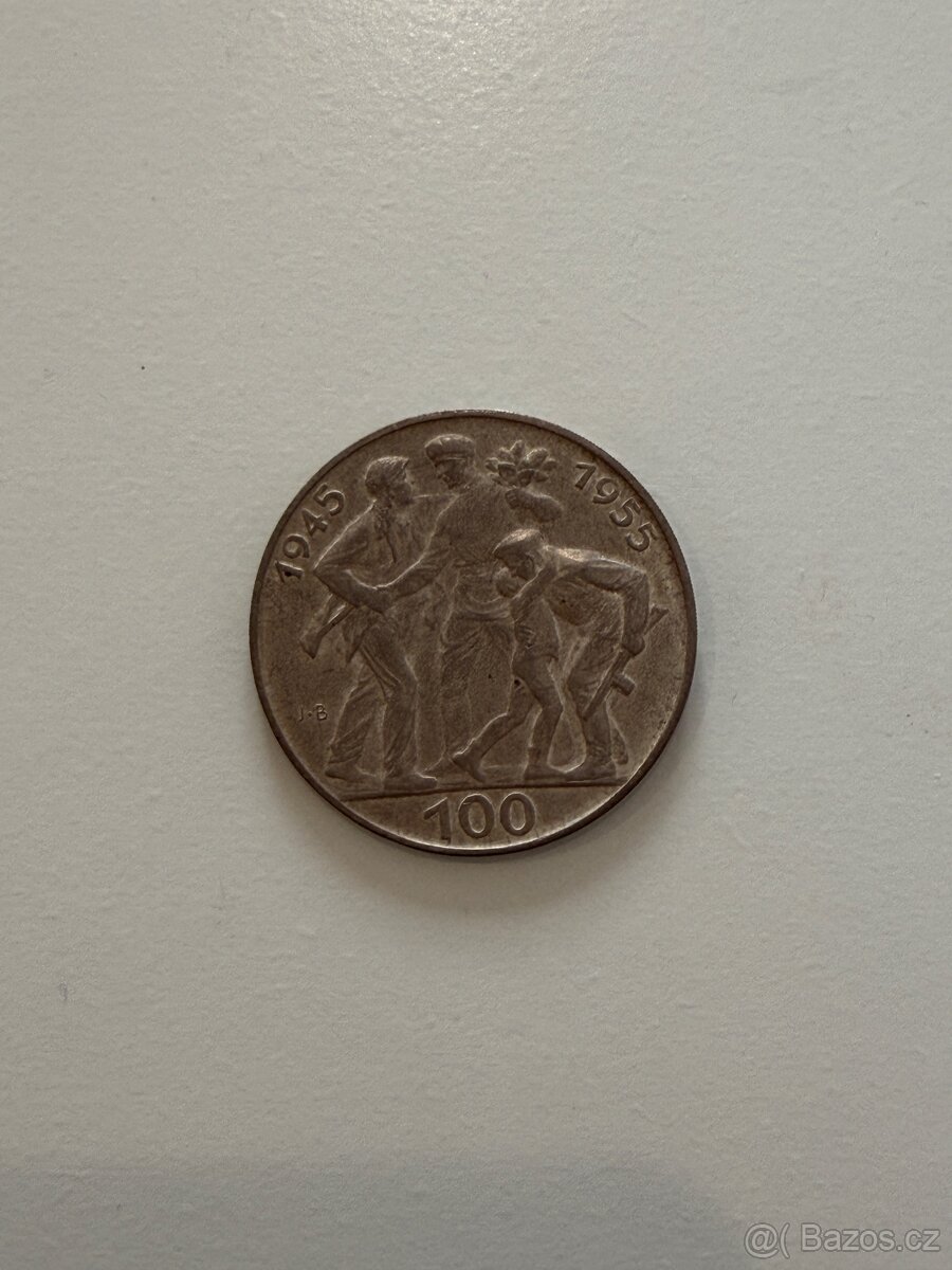 100 Kčs - 10. výročí osvobození - 2