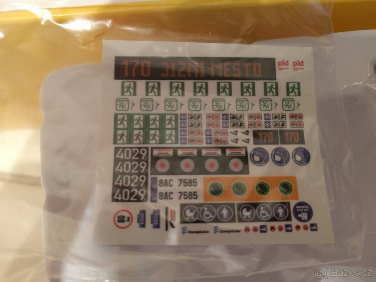 Model ABREX 1:43 - autobus SOR NB 12 - DP Praha - 2