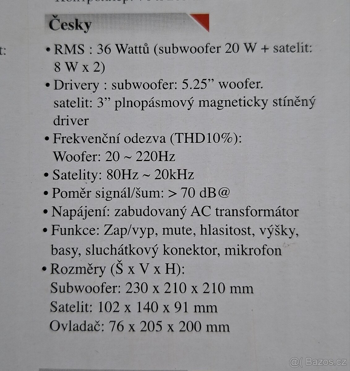 Reproduktory Genius SV-2.1 1250 - 2