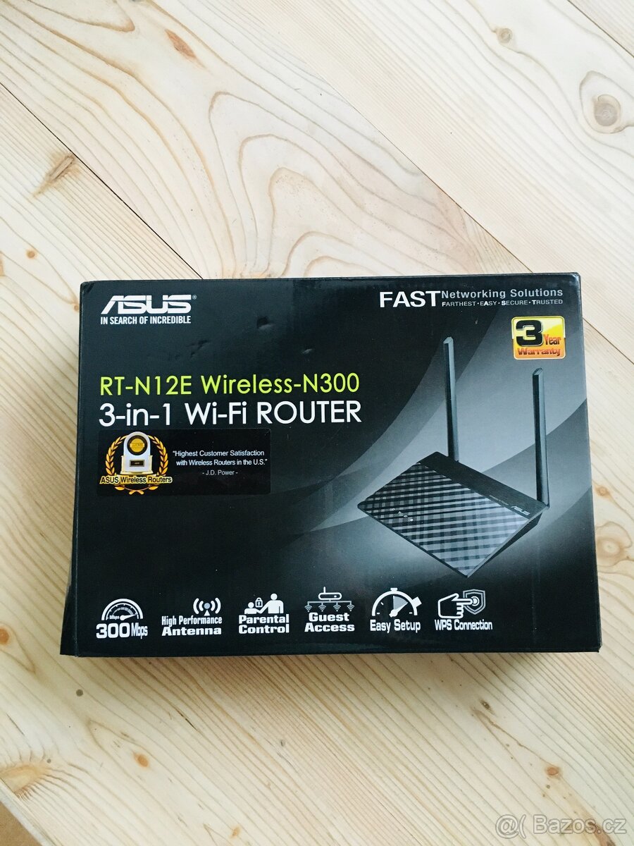 Wifi router, RT-N12E Wireless-N300 3-in.-1 - 2