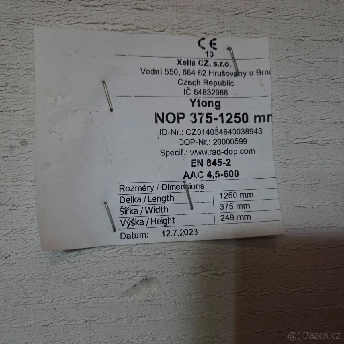 Překlad Ytong SLEVA 2.200 - 2