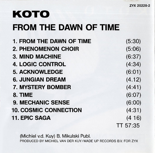 CD Koto - From The Dawn Of Time (JAKO NOVÉ) - 2