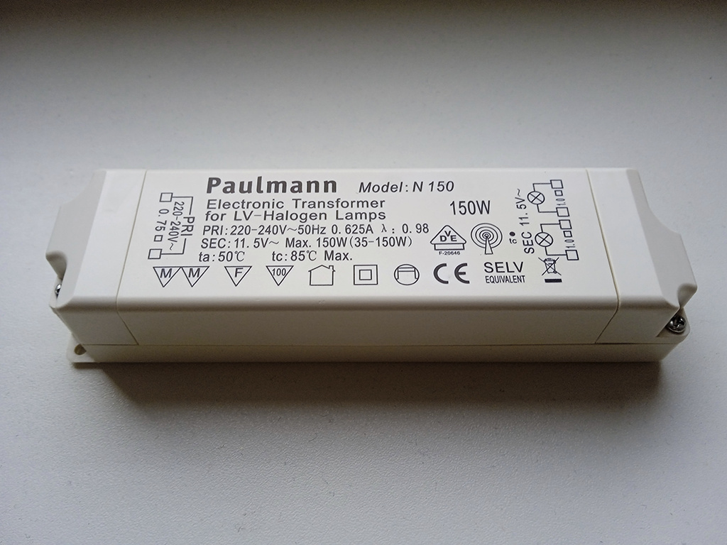 Transformátor Paulmann N 150 + halogenové žárovky - 2