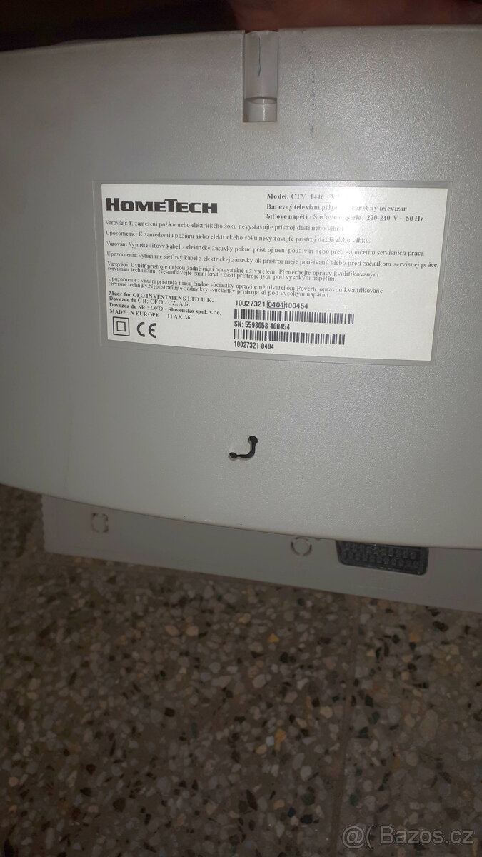 Klasický televizor 37cm Hometech == SKLENĚNÁ OBRAZOVKA == - 2