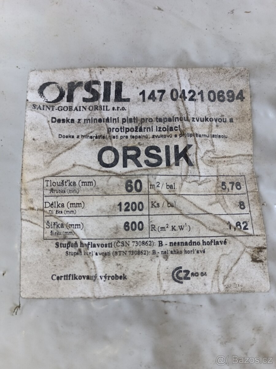 Minerální vata Orsil - 2