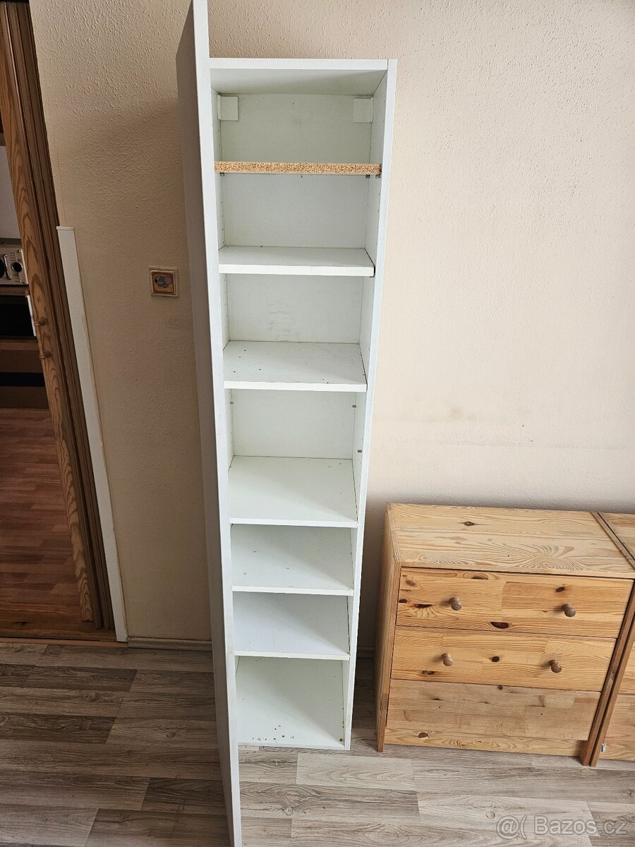 Skříň ikea s policemi 180cm, bílá - 2