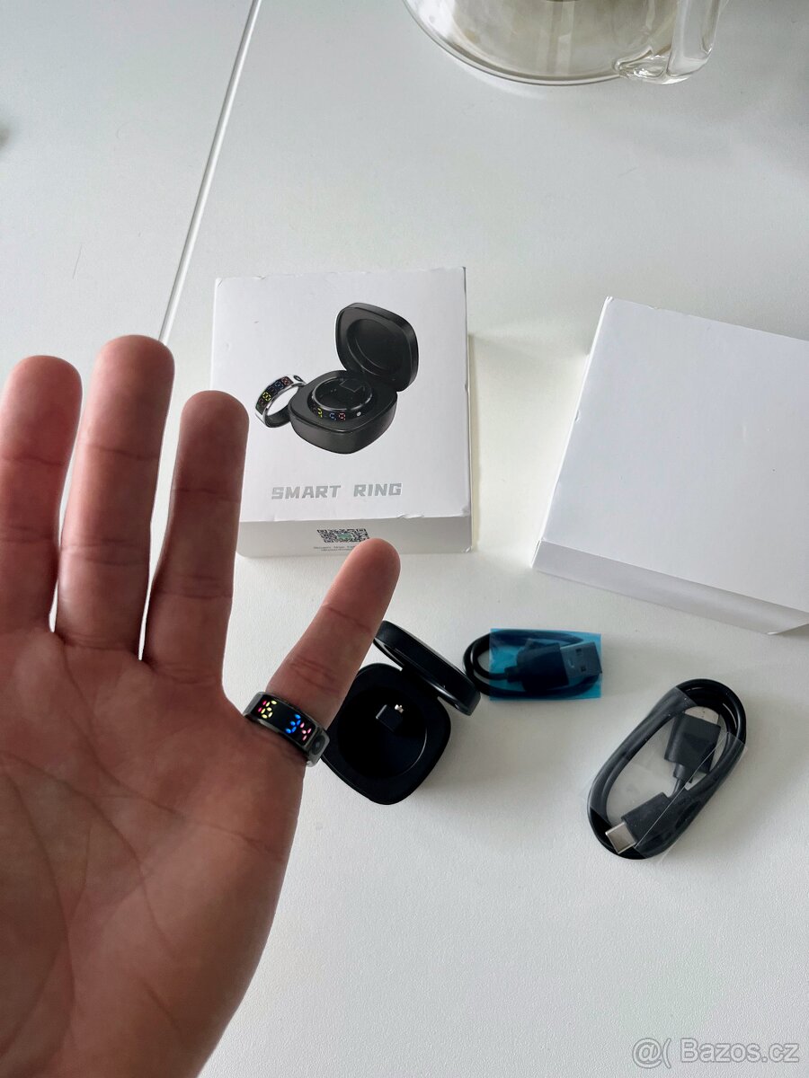 Fitness prsten s displejem a bezdrátovým nabíjením + ZÁRUKA - 2