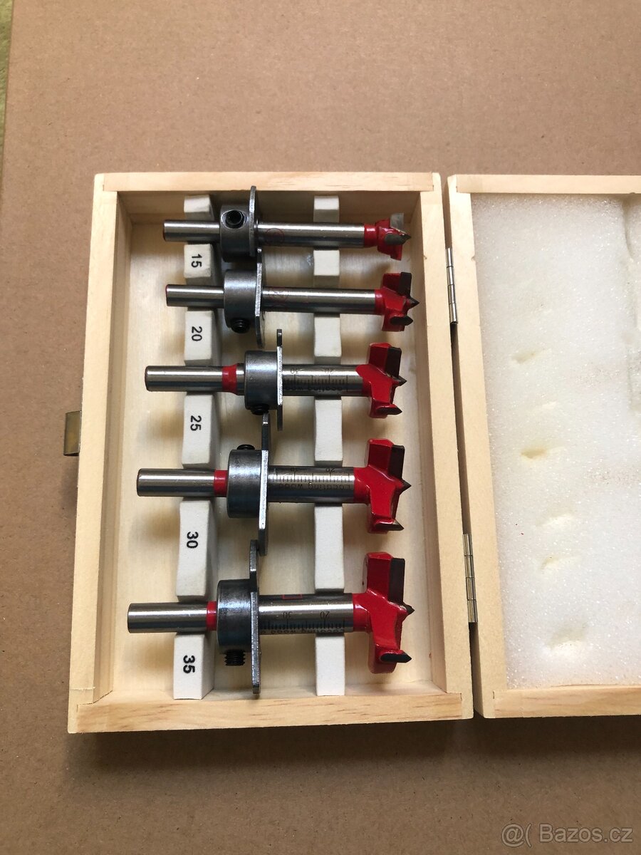 Sada Forstnerových vrtáku do dřeva - 2