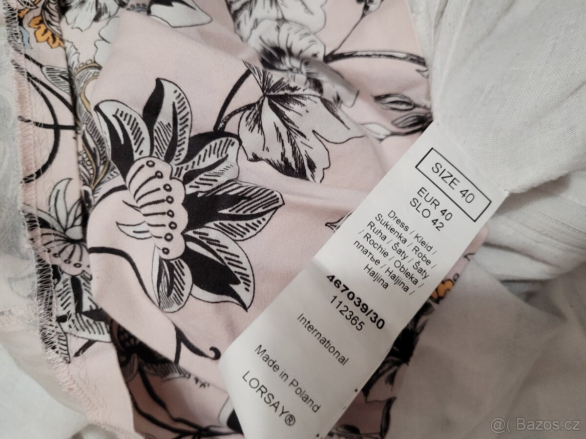 Pěkné šaty kytičkové vel.M/L,Zn.Orsay - 2