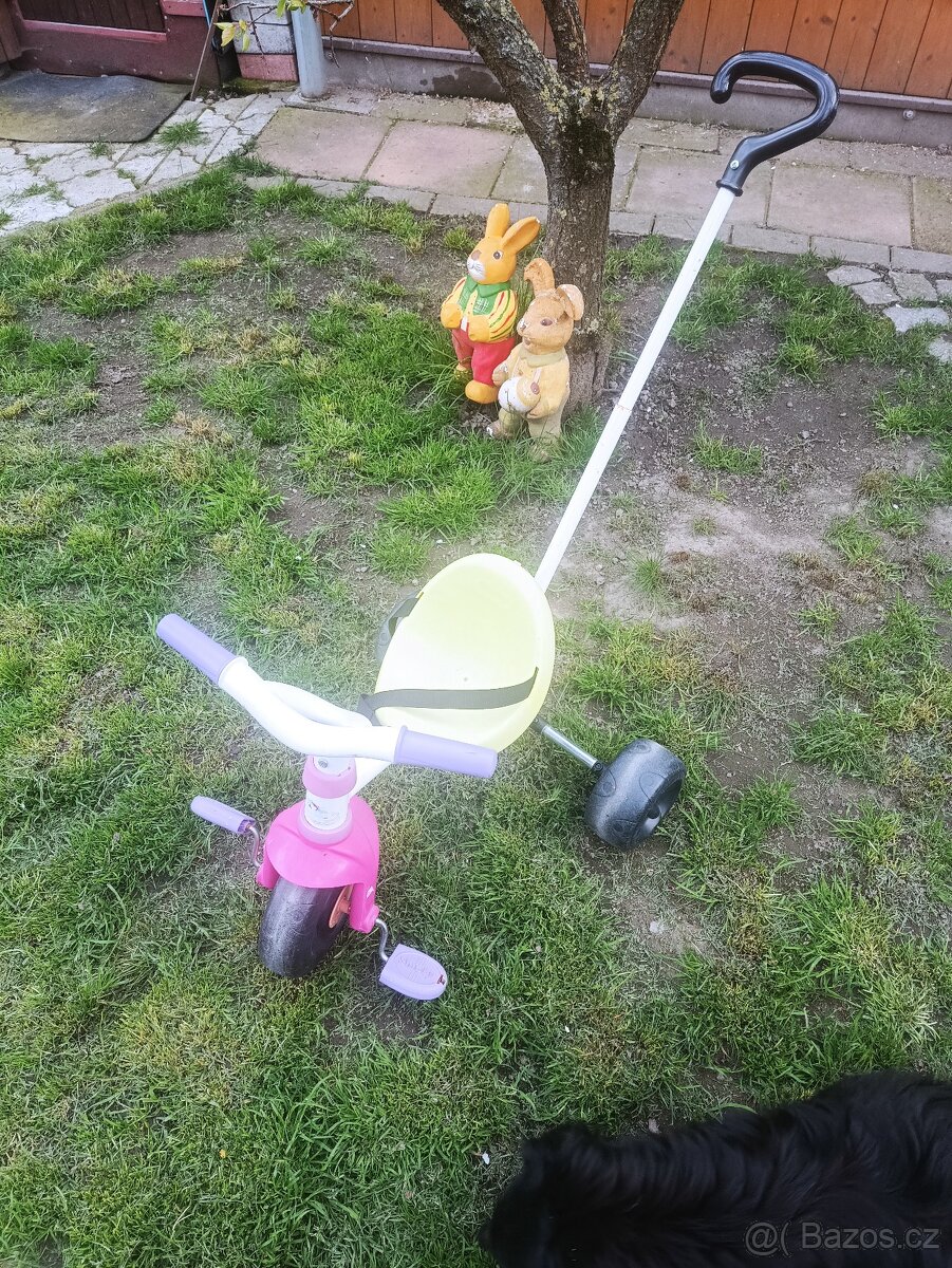 Tříkolka Smoby s vodicí tyčí - 2