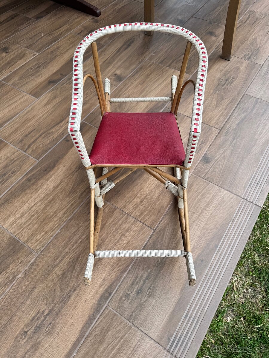 Dětská retro houpací židlička - houpačka - 2