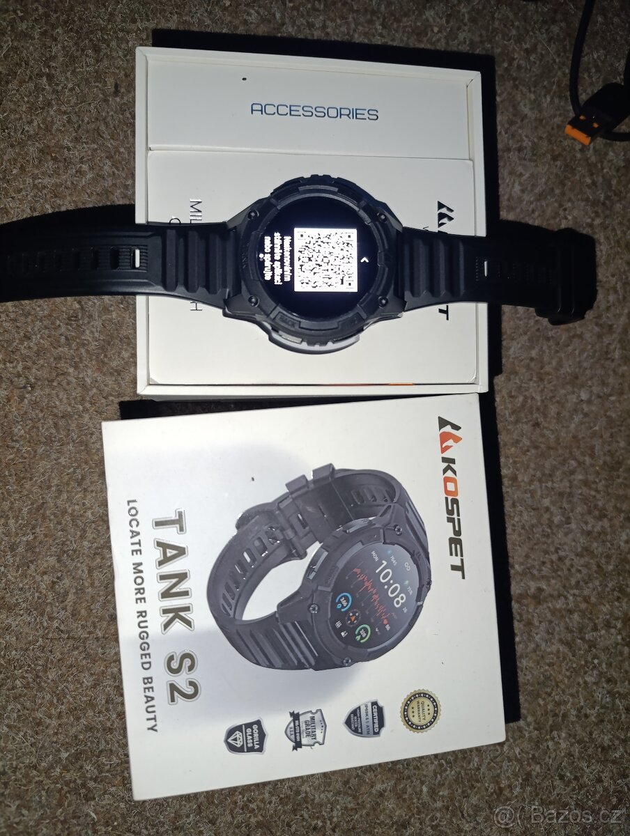 Chytre odolne hodinky Kospet tank s2 black - 2