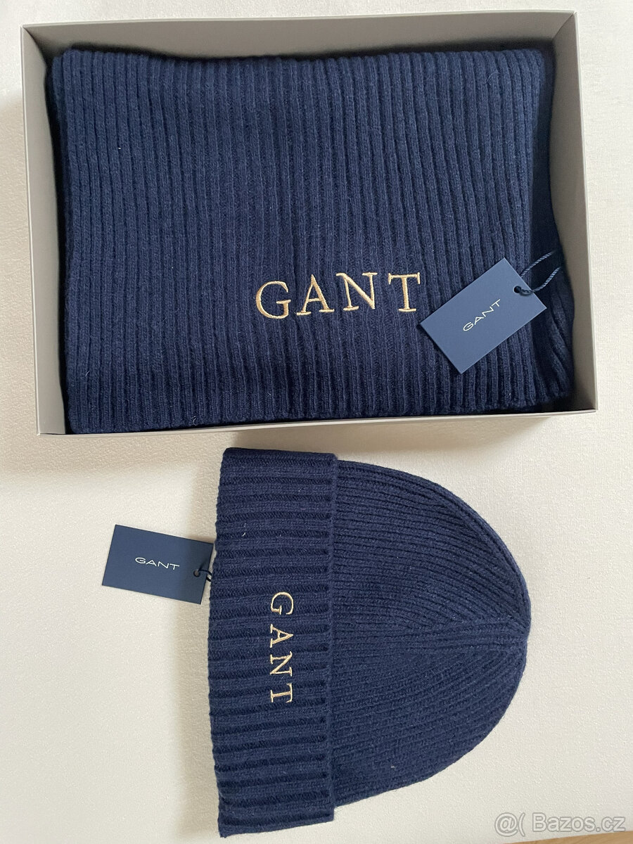 GANT dárkový set šály a čepice - nové s visačkou - 2