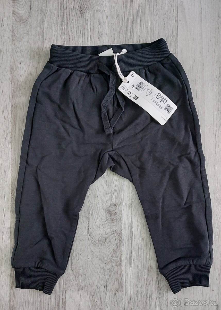 Nové tepláky Lindex vel. 74 - tučňák, ježek - 2