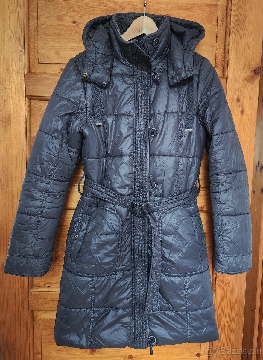 Dámský Prošívaný zimní Kabát s kapucí vel. M / 38-40 - 2