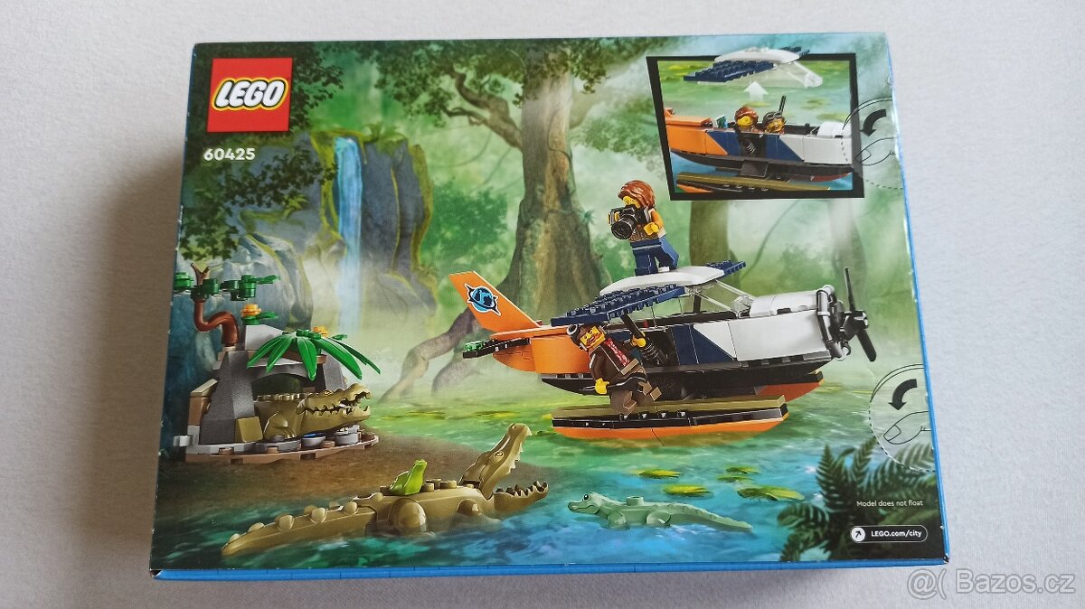 LEGO 60425 CITY Hydroplán na průzkum džungle - - 2