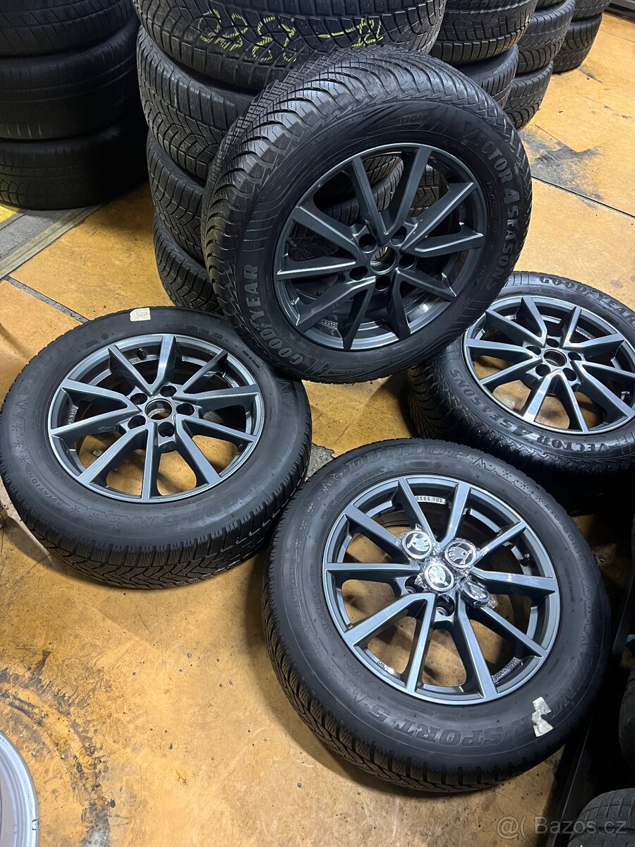 5x112R16 zimní sada Škoda Superb 3 šedý antracit - 2