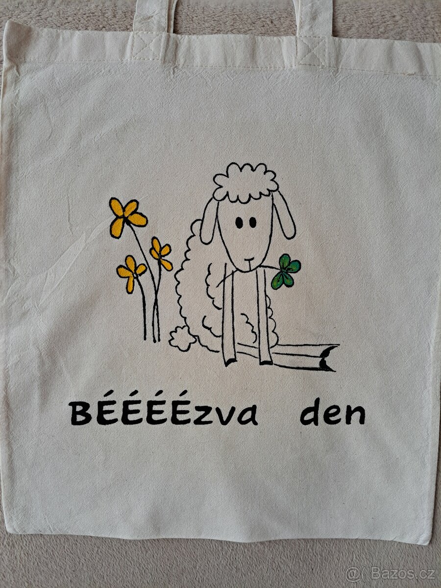Ručně malovaná plátěná taška - 2