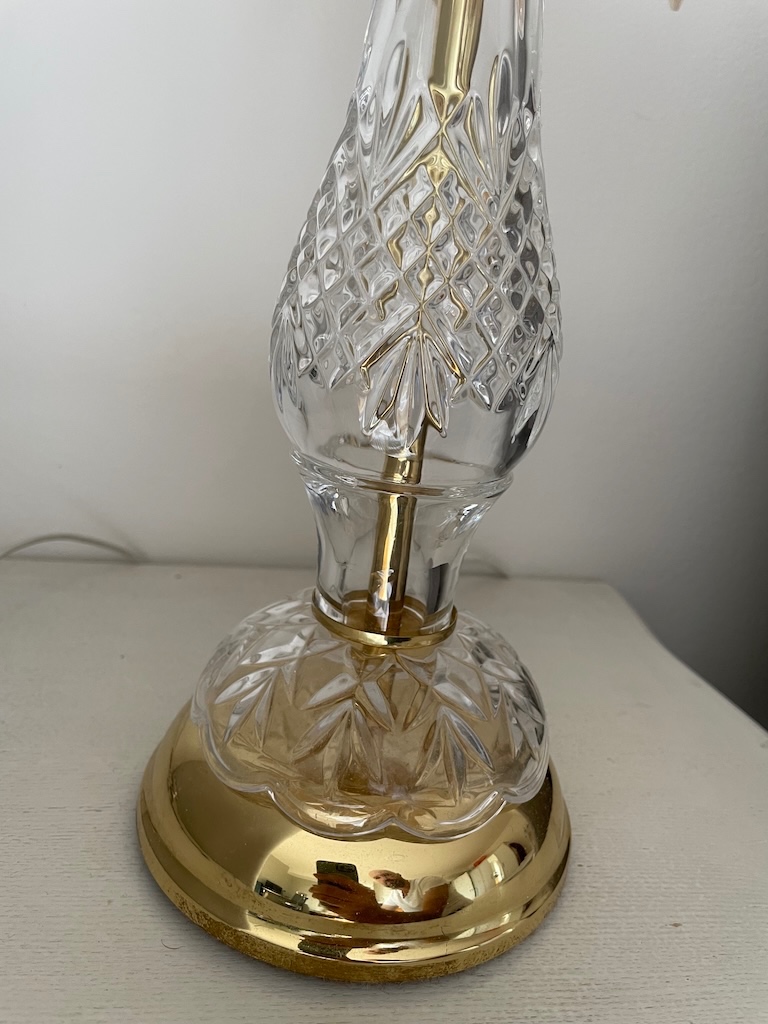 Křišťálová stolní lampa, český výrobce DBK GLASS - 2