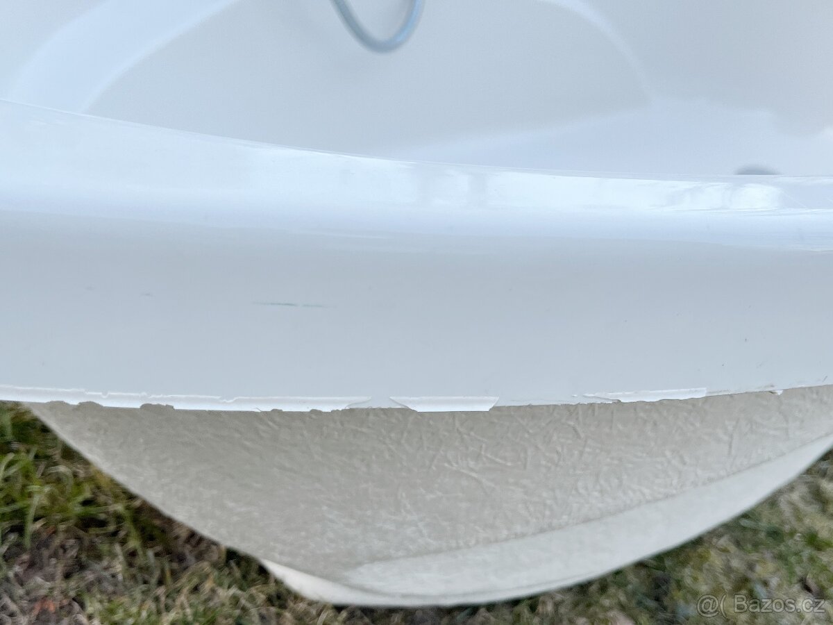 Rohová vana / koupelna 130cm (Symetrická ) + souprava - 2