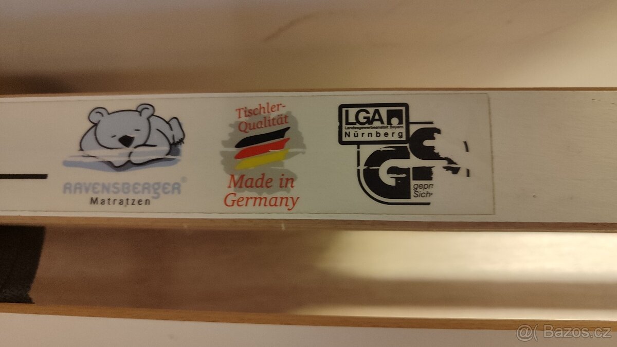 Postel 200x120 s lamelovým roštem. - 2