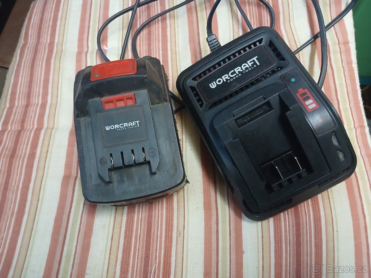 Worcraft nabíječka a baterie 4Ah - 2