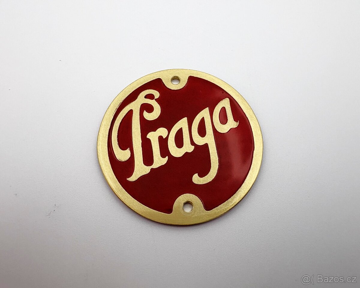 Znak Praga 45 mm – mosazný středový znak - 2