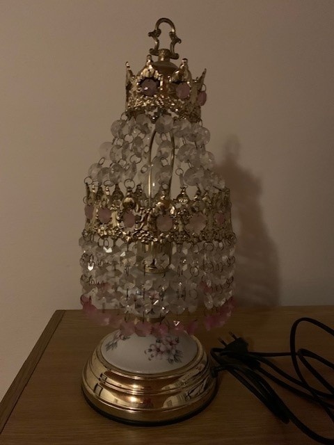 Lampička - křišťálové sklo - 2