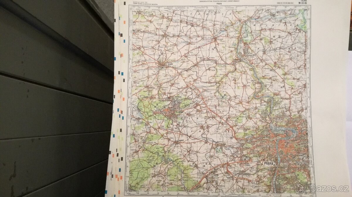 Prodám staré vojenské mapy ČSSR (1:100 000) - 2