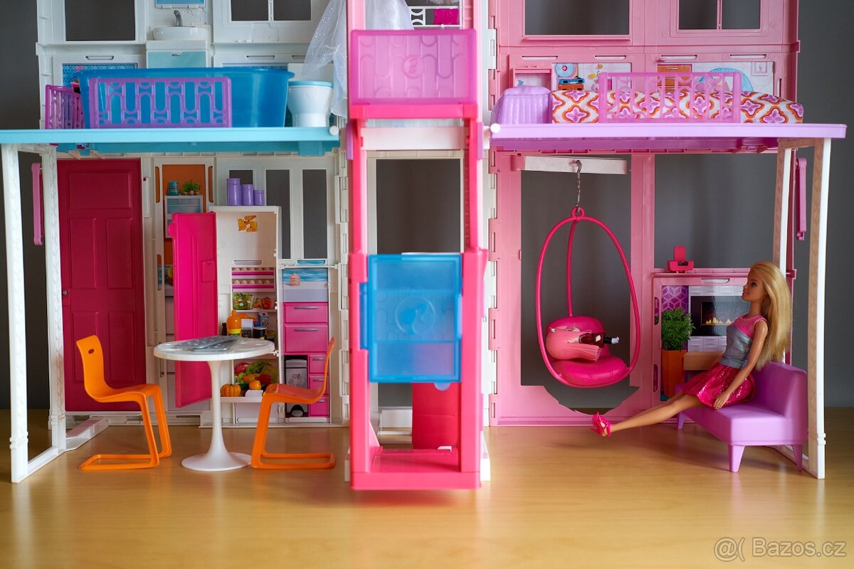 Barbie domeček Mattel DLY32 – 2-patrový vilový dům - 2