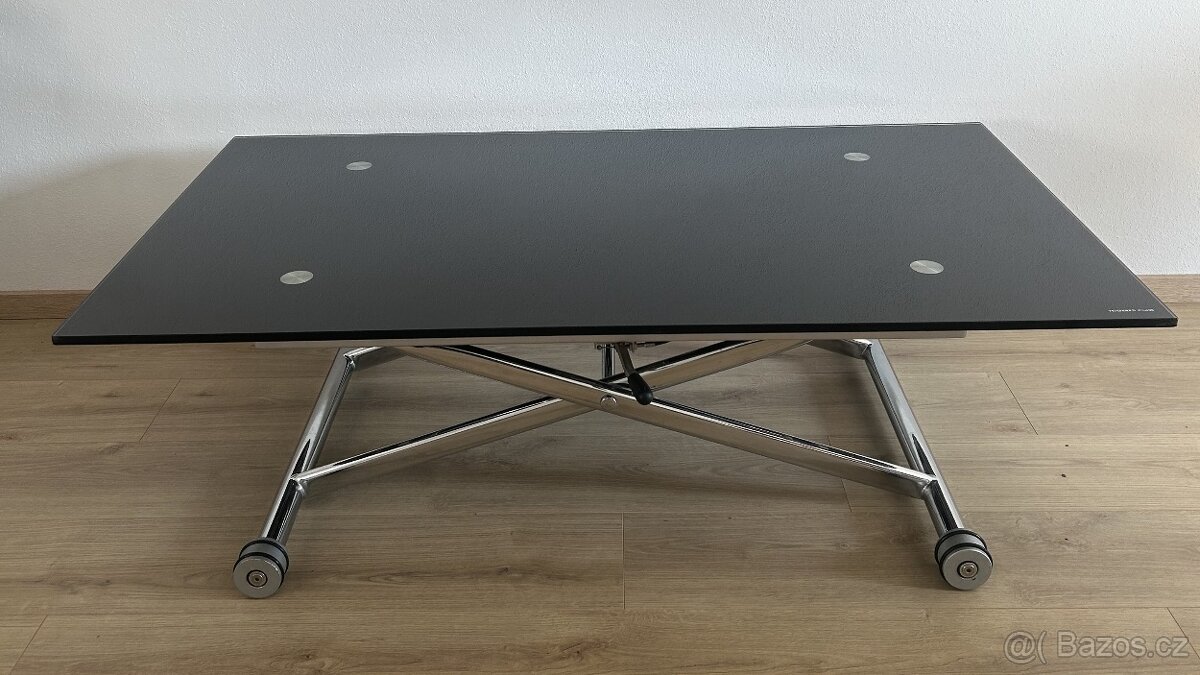 Skleněný stůl - polohovatelný - 2