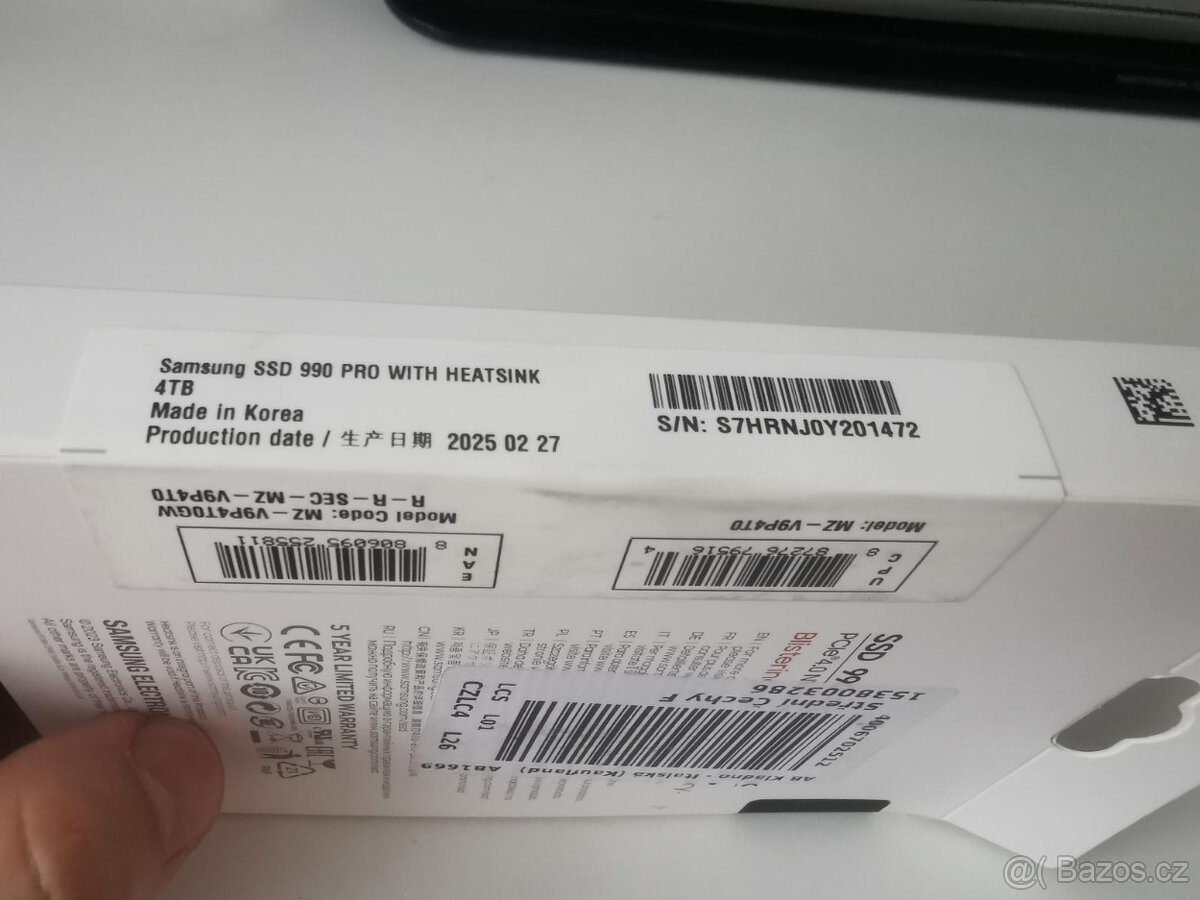 Samsung 990 PRO 4TB Heatsink - NOVÝ, ZÁRUKA - 2