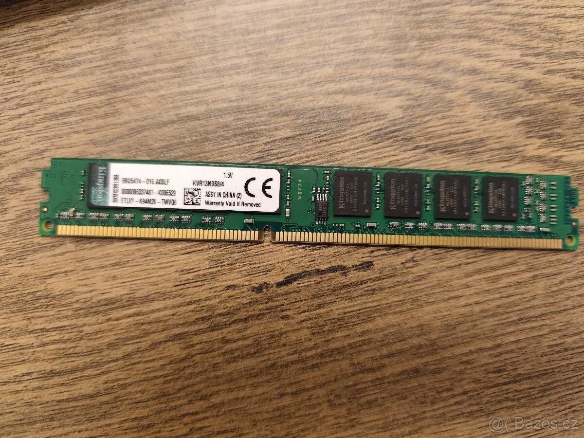 4 GB DDR3 - různé druhy / záruka - 2